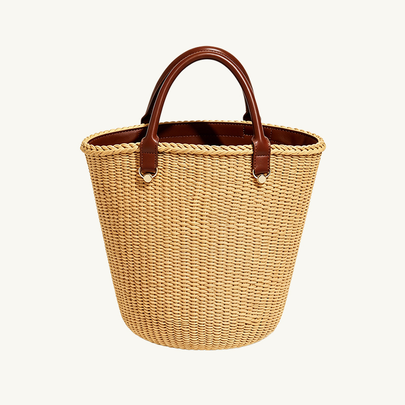 womens-woven-straw-style-top-handle-bucket-bag